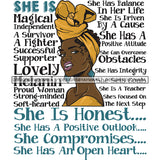 Bundle 20 Afro Woman She's Successful Quotes SVG Files For Cutting and More!