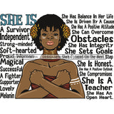Bundle 20 Afro Woman She's Successful Quotes SVG Files For Cutting and More!