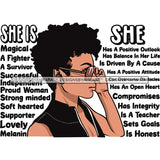 Bundle 20 Afro Woman She's Successful Quotes SVG Files For Cutting and More!