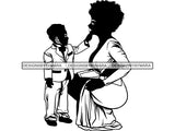 Happy Mother's Day SVG Silhouettes Beautiful Woman Mom Child Goddess True Love Classy Lady .SVG .EPS .PNG .JPG Vector Clipart Cricut Circuit Cut Cutting