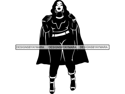 Afro Beautiful Big Woman SVG Silhouettes BBW Big And Bougie Queen Diva Classy Lady  .SVG .EPS .PNG Vector Clipart Silhouette Cricut Circuit Cut Cutting