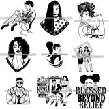 Free Bundle Afro Woman Super Melanin SVG Files For Cutting and More!