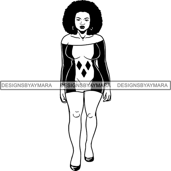 Afro Caribbean St. Vincent Goddess SVG Cutting Files For Silhouette Cricut and More