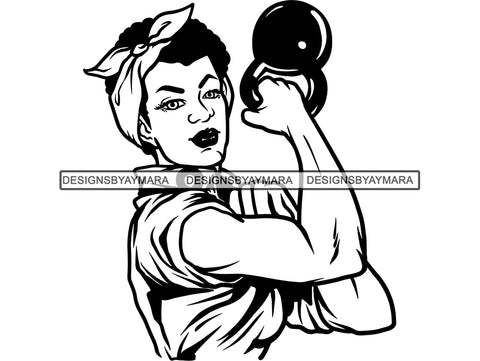 Afro Strong Woman SVG Queen Nubian Diva Classy Lady .SVG .EPS .PNG Vector Clipart Cricut Circuit Cut Cutting
