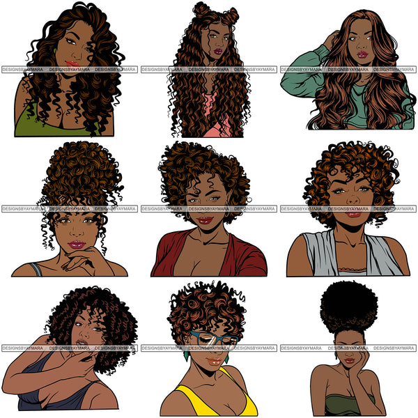 UNIQUE OFFER! 200 Beautiful Afro Woman SVG Retail Price $500 for Only $39.99 Files For Cutting and More.