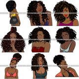 UNIQUE OFFER! 200 Beautiful Afro Woman SVG Retail Price $500 for Only $39.99 Files For Cutting and More.