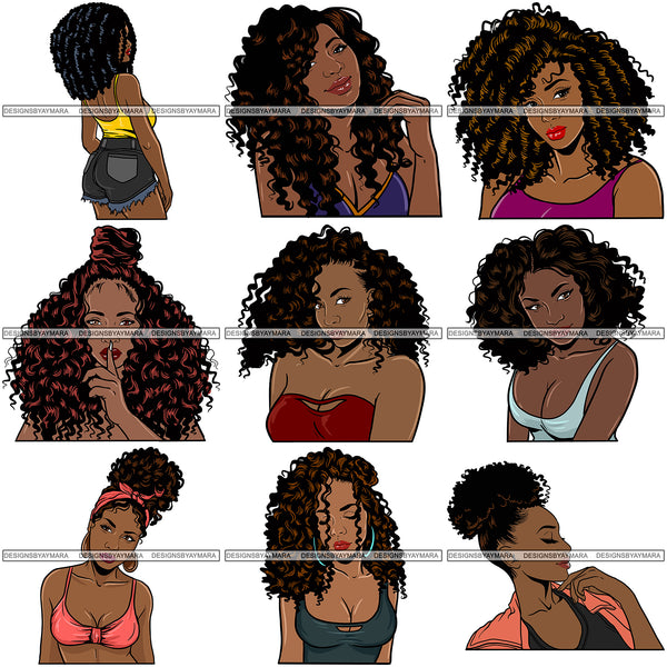 UNIQUE OFFER! 200 Beautiful Afro Woman SVG Retail Price $500 for Only $39.99 Files For Cutting and More.