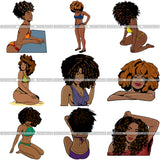 Super Special Bundle 100 Afro Woman SVG Files For Cutting and More.