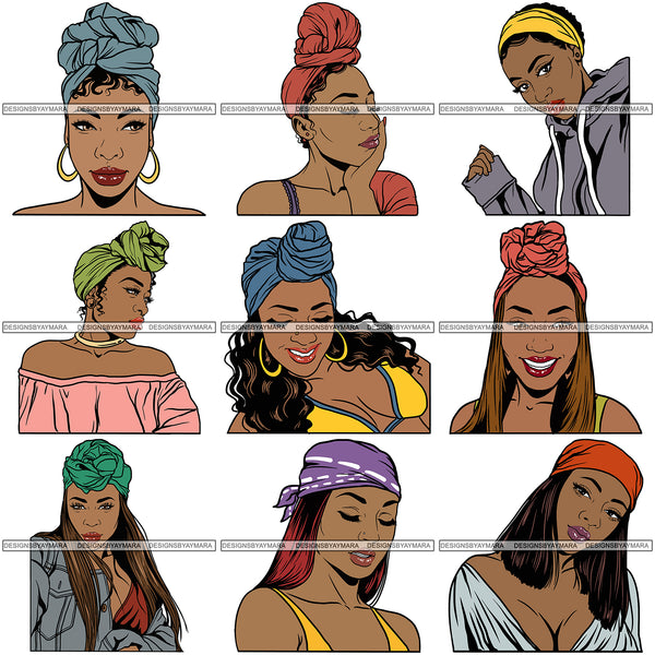 Super Special Bundle 200 Afro Woman SVG Retail Price $500 for Only $39.99 Files For Cutting and More.