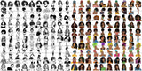 UNIQUE OFFER! 200 Beautiful Afro Woman SVG Retail Price $500 for Only $39.99 Files For Cutting and More.