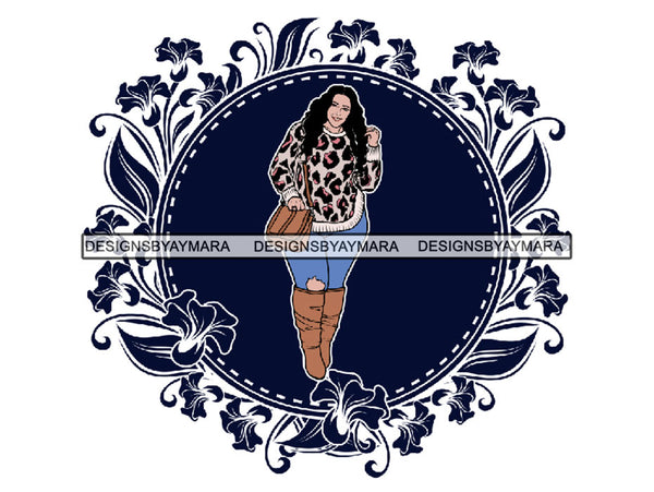 Pretty Thick BBW Woman Goddess Confidence Glamour Queen Diva Classy Lady Beautiful Big And Bougie  PNG With A Transparent Background JPG Vector Clipart Not For Cutting