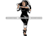 Afro Beautiful BBW Woman Goddess Diva Classy Lady .PNG File For Print Not For cutting