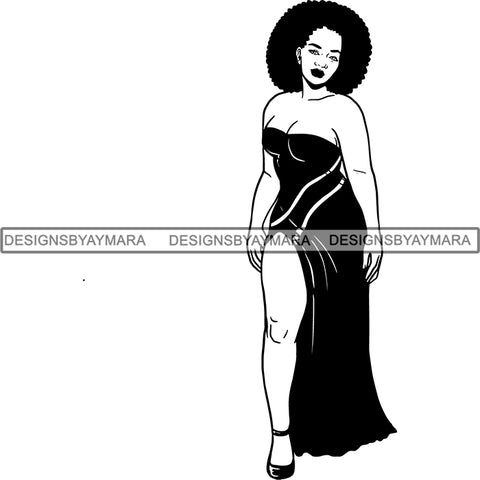 Afro Caribbean Trinidad Tobago Goddess SVG Cutting Files For Silhouette Cricut and More