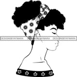 Bundle 20 Beautiful Woman Turban Head Wrap Hairstyle SVG Files For Cutting and More!