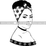 Bundle 20 Beautiful Woman Turban Head Wrap Hairstyle SVG Files For Cutting and More!