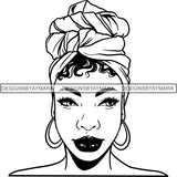 Bundle 20 Beautiful Woman Turban Head Wrap Hairstyle SVG Files For Cutting and More!