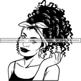 Bundle 20 Beautiful Woman Turban Head Wrap Hairstyle SVG Files For Cutting and More!