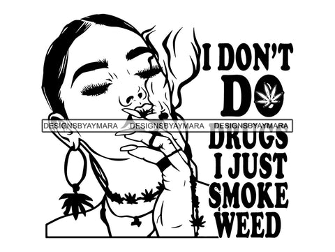 Woman Smoking Weed Smoke Smoker Marijuana Herbal Cannabis Blunt Join 420 High Life Mary Jane SVG PNG JPG EPS Vector Clipart Cutting Cut Cricut