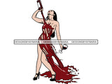 Woman Wine and Love PNG Files For Print