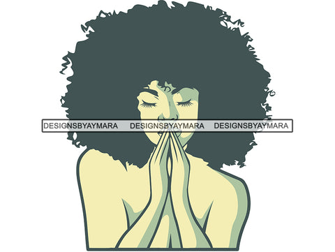 Woman Praying God Believe Religion Faith Diva Fabulous In God We Trust Life Quotes Spirit Awakening .PNG .Jpg Vector Clipart