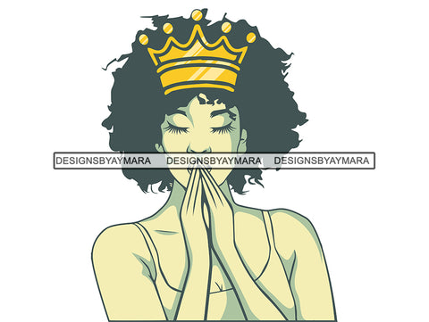 Woman Praying God Believe Religion Faith Diva Fabulous In God We Trust Life Quotes Spirit Awakening .PNG .Jpg Vector Clipart