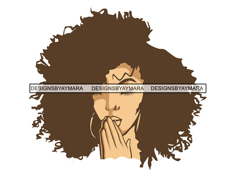 Woman Praying God Believe Religion Faith Diva Fabulous In God We Trust Life Quotes Spirit Awakening .PNG .Jpg Vector Clipart