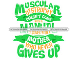 Muscular Dystrophy Awareness PNG Files for print Not For Cutting