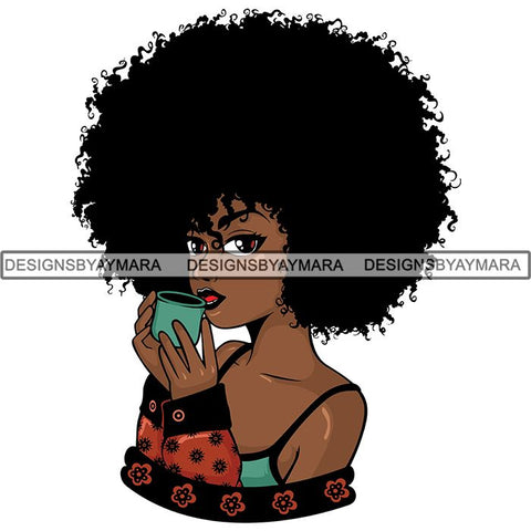 Afro Lola Boss Lady Quotes SVG Cutting Files For Silhouette Cricut and More