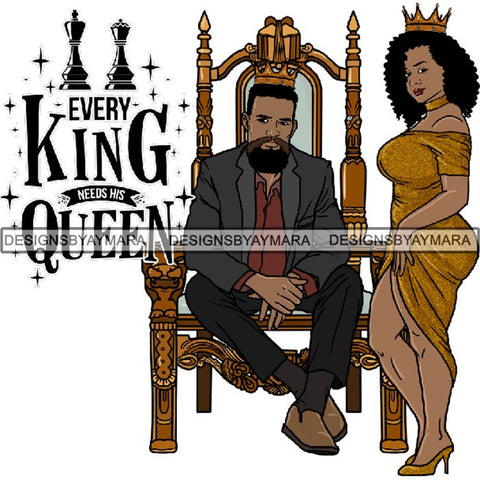 King and Queen Rey Reina Couple Life Goals PNG Print Files Not For Cutting