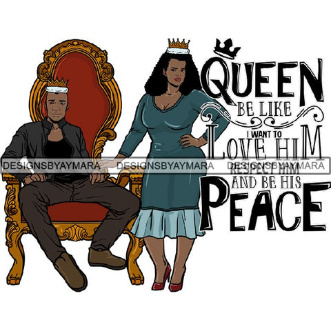 King and Queen Rey Reina Couple Life Goals PNG Print Files Not For Cutting