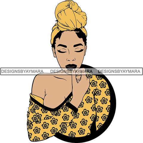 Afro Woman SVG Melanin Nubian Color Cutting Files