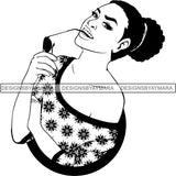 Afro Woman SVG Goddess Dope Diva Melanin .SVG Cut Files For Silhouette and Cricut