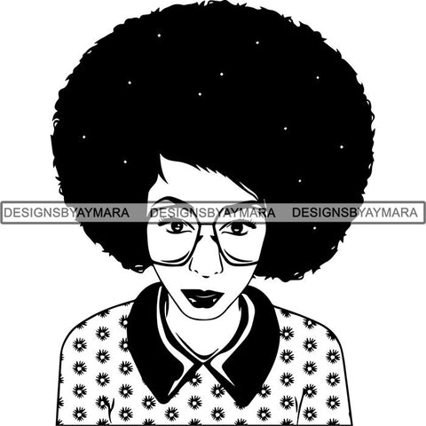Afro Latina Woman SVG Cutting Files For Silhouette Cricut and More