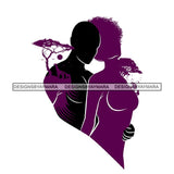 Sensual African Couple Erotic Goddess Safari Savanna Africa Exotic Nature SVG Cutting Files.