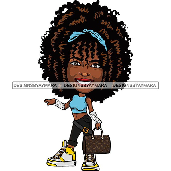 Cute Afro Lola Boss Lady Summer Fashion Dope Diva Glamour .SVG Cutting