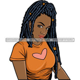 Afro Woman Braids Dreadlocks Sister-Locks Dreads Locks Hairstyle .SVG Cut Files For Silhouette and Cricut