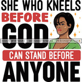 Afro Woman God Lord Life Quotes SVG Cutting Files For Silhouette and Cricut and More!