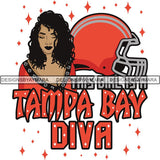 Tampa Bay Diva Football Team SVG Cutting Files For Silhouette Cricut and More