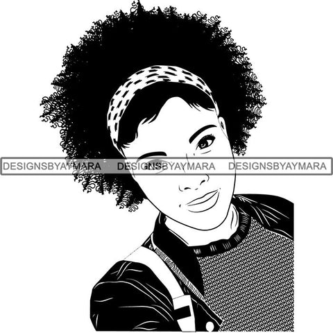 Afro Latina Woman SVG Cutting Files For Silhouette Cricut and More