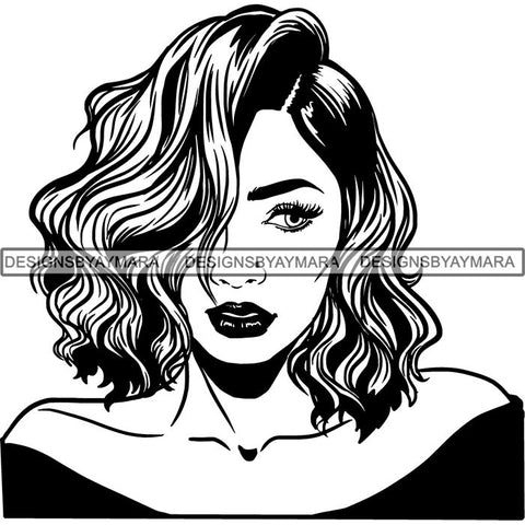 Afro Latina Woman SVG Cutting Files For Silhouette Cricut and More