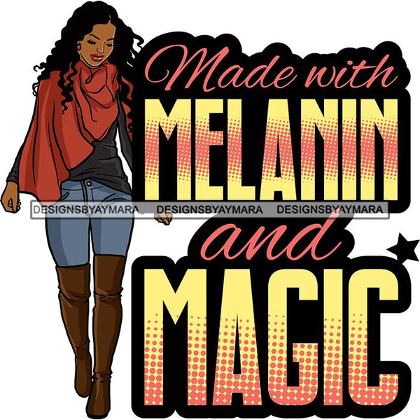 Fashion Woman Melanin Bad Ass Life Quotes .SVG Cutting Files For Silhouette Cricut and More!