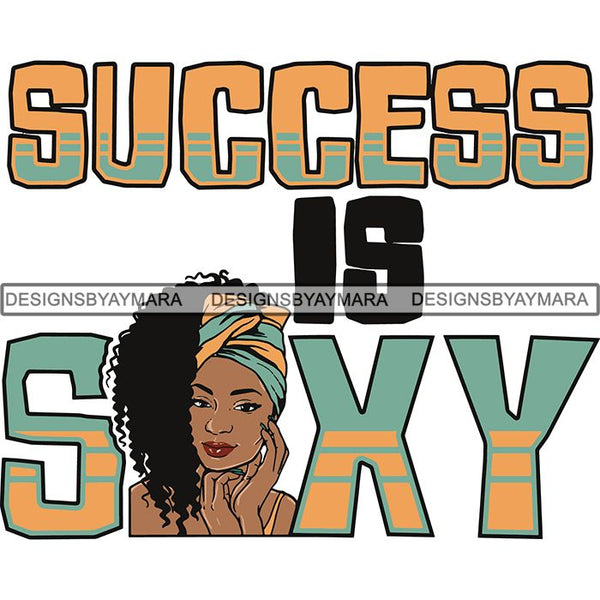 Boss Lady Afro Melanin Successful Black Woman Quotes SVG Cutting Files For Silhouette Cricut and More