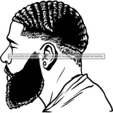 Attractive Man Bearded Hipster Model Fashion Male Guy Stylish Mustache Close-up Sexy Macho Manly SVG Files For Cutting