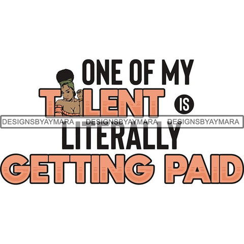 Boss Lady Afro Melanin Successful Black Woman Quotes SVG Cutting Files For Silhouette Cricut and More