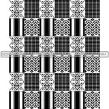 Kente African Pattern African American Culture SVG Cutting Files For Cricut and Silhouette