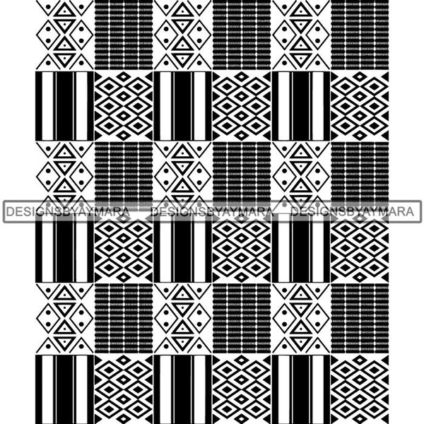 Kente African Pattern African American Culture SVG Cutting Files For Cricut and Silhouette