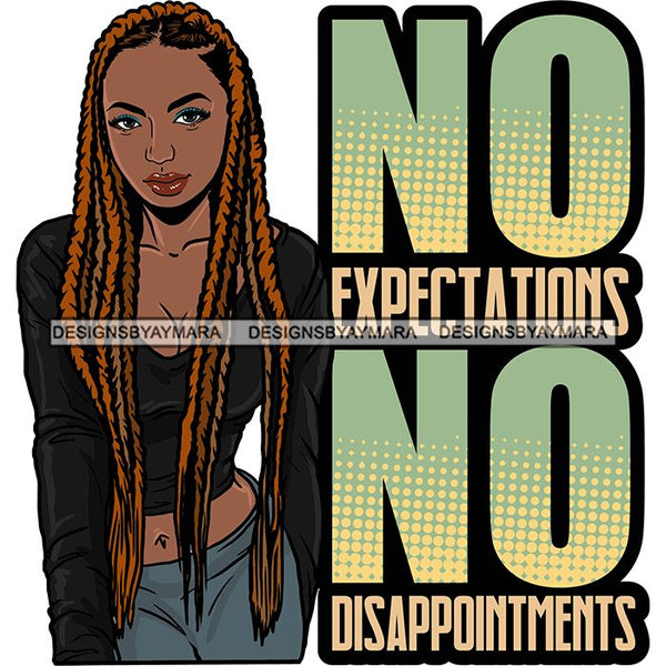Afro Woman Dreadlocks Locs Hairstyle Gangster Bad Ass Quotes .SVG Cutting Files For Silhouette Cricut and More!