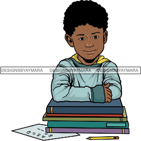 Back to School Kid Student Education Supplies .PNG Print File Not For Cutting