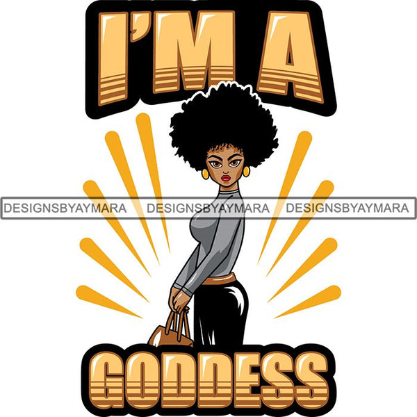Afro Lola Boss Lady Quotes SVG Cutting Files For Silhouette Cricut and More