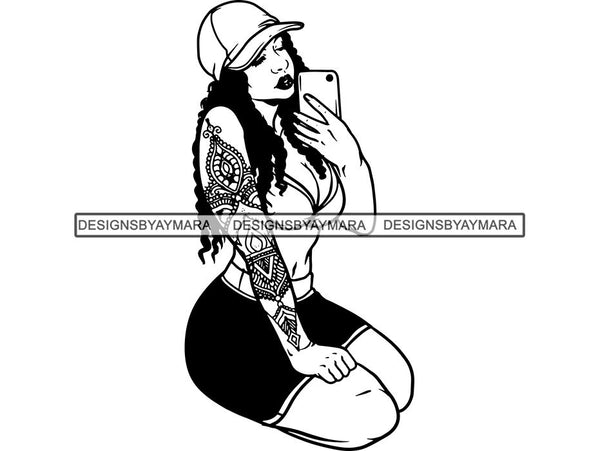 Tattoo Nubian Goddess SVG Files For Cutting